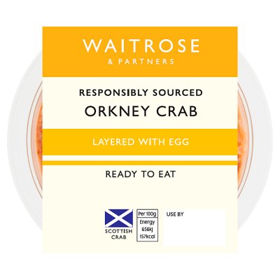 Waitrose Orkney Crab Layered with Egg