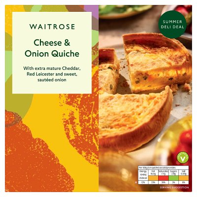 Waitrose Cheese & Onion Quiche