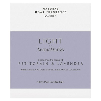 Aromaworks Light Multi-Wick Candle Petitgrain And Lavender