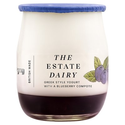 The Estate Dairy Greek Style Yogurt With Blueberry Compote