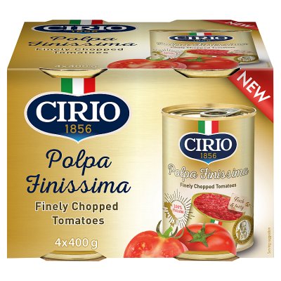 Cirio Polpa Finissima Finely Chopped Italian Tomatoes