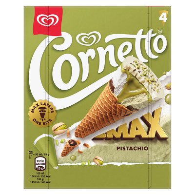 Cornetto MAX Pistachio Ice Cream Cones