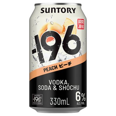 -196 Peach Shochu, Vodka & Soda Can