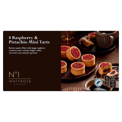 No.1 8 Raspberry & Pistachio Mini Tarts
