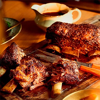 No.1 Slow Cooked Beef Short Ribs with Red Wine & Thyme