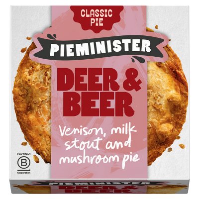 Pieminister Deer & Beer Pie with Wild Venison, Milk Stout & Mushroom Pie