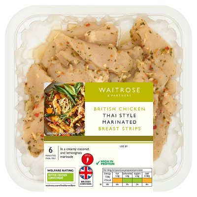 Waitrose British Chicken Thai Marinated Breast Strips