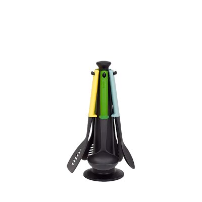 Joseph Joseph Duo 5pc Utensil Set with Stand, Opal