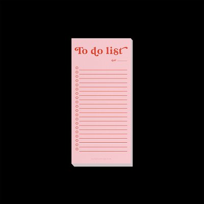 Pink & Red To Do List Pad