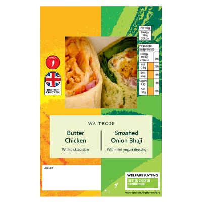 Waitrose Butter Chicken & Onion Bhaji Wrap