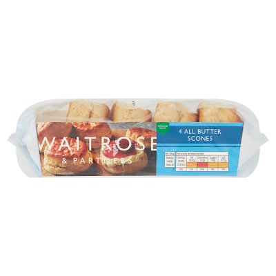 Waitrose 4 All Butter Scones