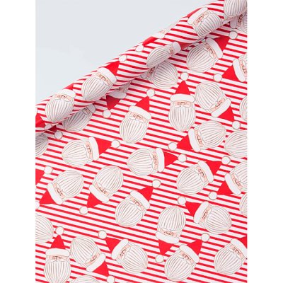 Santa Face Extra Wide Rollwrap 8m