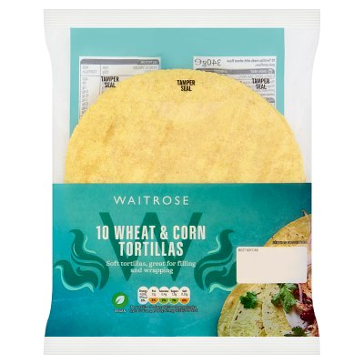 Waitrose Easy To Cook Wheat & Corn Tortillas