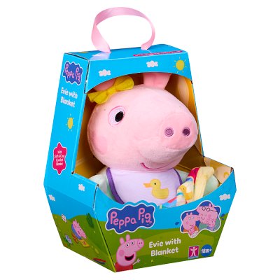 Peppa Pig's Baby Sister Evie Supersoft Plush Toy and Comfort Blanket