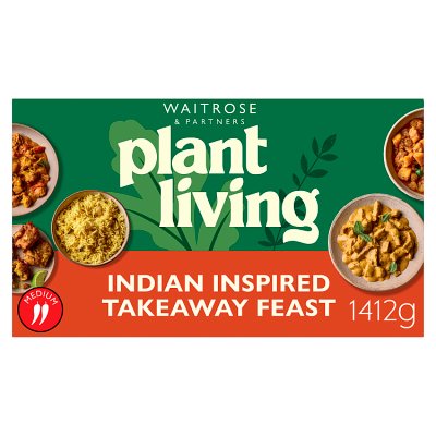 Waitrose PlantLiving Indian Inspired Takeaway Feast