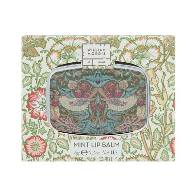 William Morris At Home Meadow Green Mirror Compact Lip Balm