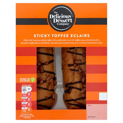 Delicious Dessert Company 2 Sticky Toffee Eclairs