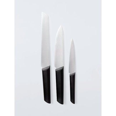 John Lewis ANYDAY Stainless Steel Knife 3pc Set (Utility, Cook, Bread), 3 Piece