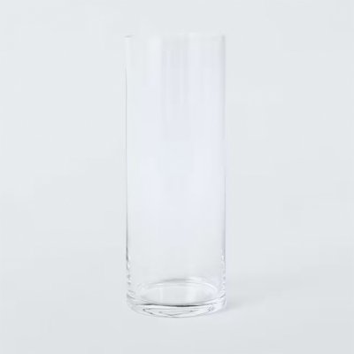 John Lewis Cylinder Vase, H27cm, Clear