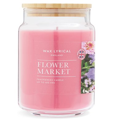 Wax Lyrical Candle, Large Jar, Flower Market