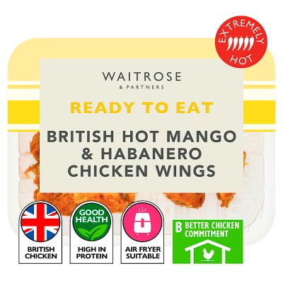 Waitrose Cooked Hot Mango & Habanero Chicken Wings