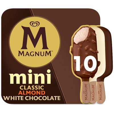 Magnum Mini Classic, Almond & White Choc Ice Cream Sticks