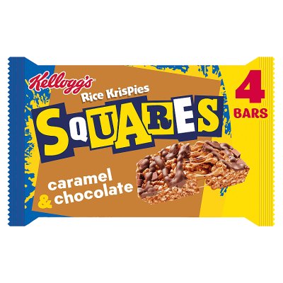 Kellogg's Rice Krispies Squares Chocolate & Caramel Cereal Snack Bars
