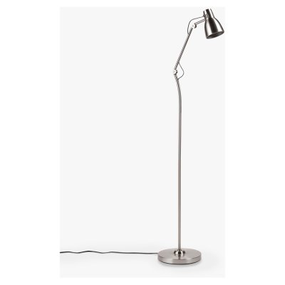 John Lewis ANYDAY Tony Floor Lamp, Satin Nickel
