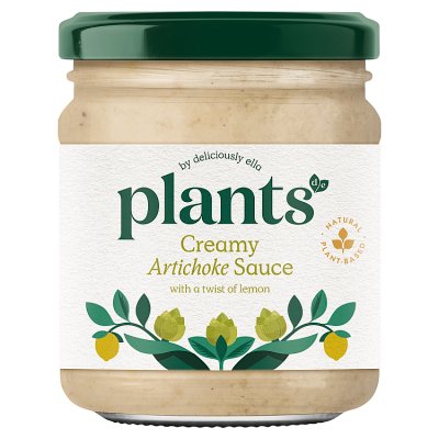Plants By Deliciously Ella Creamy Artichoke Pasta Sauce