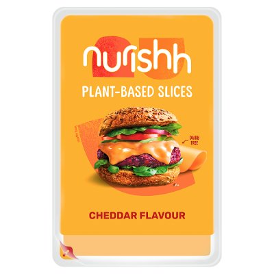 Nurishh Vegan Cheddar Style Slices Cheese Alternative