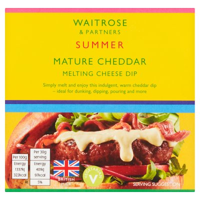Waitrose Summer Mature Cheddar Melting Cheese Dip