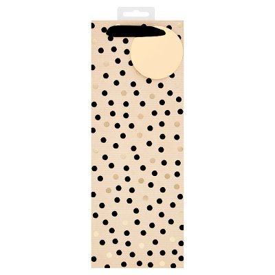Black & Gold Spot Bottle Bag