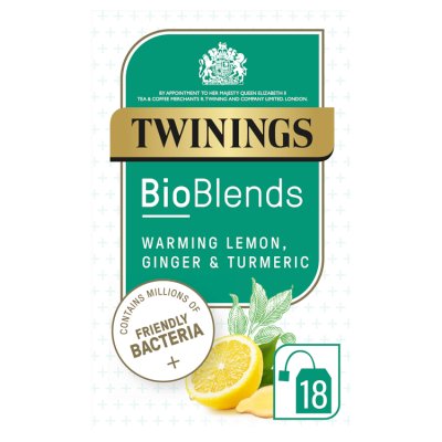 Twinings Bioblends Lemon and Ginger Tea Bags 18