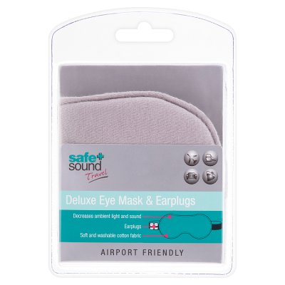 Safe+Sound Deluxe Eye Mask Earplugs set