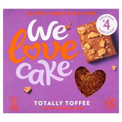 We Love Cake Gluten Free Sticky Toffee Slices