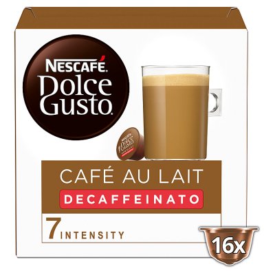 Nescafe Dolce Gusto Cafe Au Lait Decaf Coffee Pods 16s