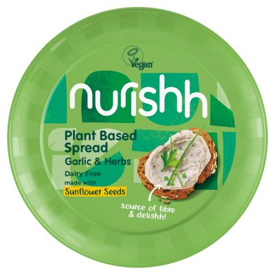 Nurishh Vegan Spread Garlic & Herbs Cheese Alternative