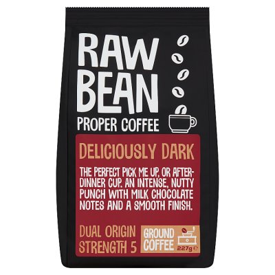 Raw Bean Deliciously Dark Ground Coffee