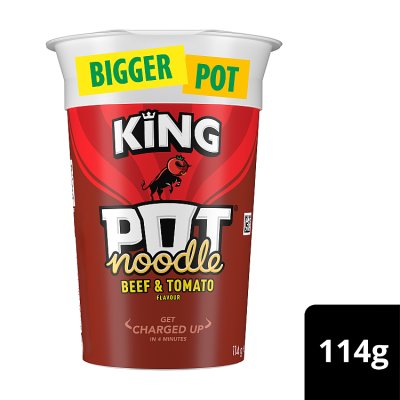 Pot Noodle King Beef & Tomato