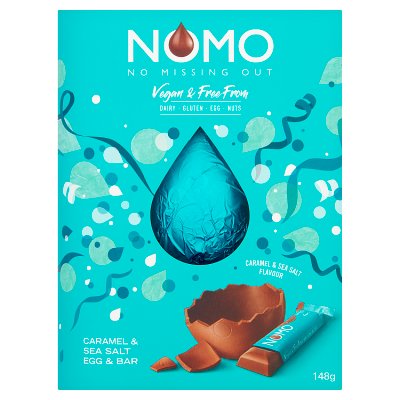 NOMO Vegan Caramel & Salt Easter Egg & Bar