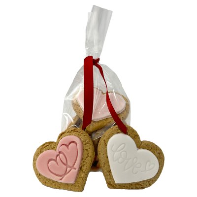 Iced Midi Gingerbread Hearts