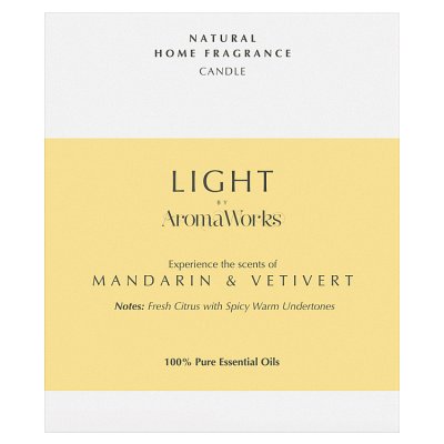 Aromaworks Light Candle Mandarin & Vetivert