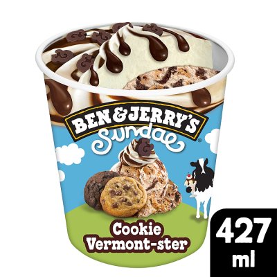 Ben & Jerry's Cookies Vermonster Chocolate Ice Cream Sundae