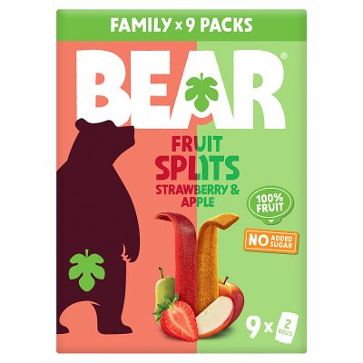 BEAR Fruit Splits Strawberry & Apple