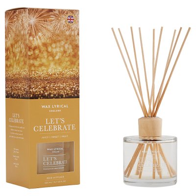 Wax Lyrical Reed Diffuser, Lets Celebrate