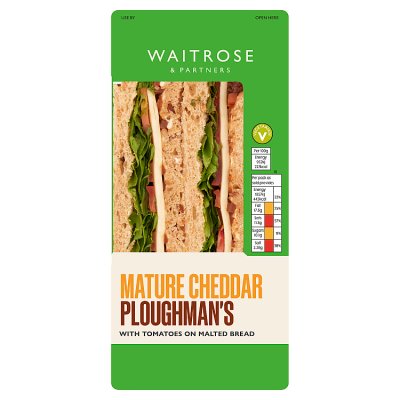 Waitrose Mature Cheddar Ploughman's Sandwich