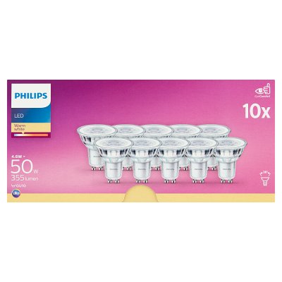 Philips LED White 4.6W GU10