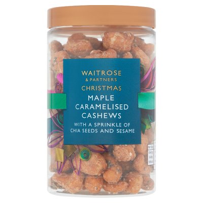 Waitrose Christmas Maple Caramelised Cashews