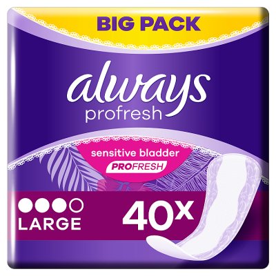 Always Dailies Large Profresh Panty Liners Long 40ct