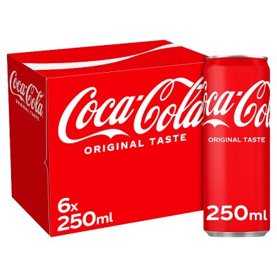 Coca-Cola Original Taste Multipack Can (6x250ml)